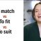 انگلیسی در یک دقیقه BBC – تفاوت Match vs fit vs suit | زیرنویس فارسی