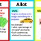 تفاوت کلمات مشابه در انگلیسی – a lot و allot